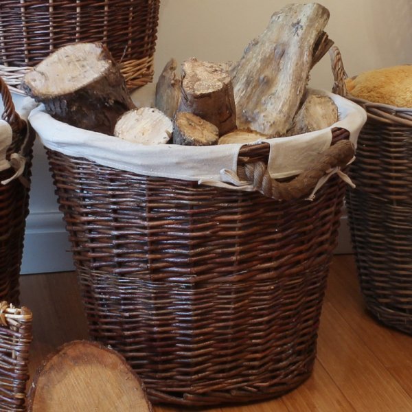 Chunky Willow Log Basket - Image 2