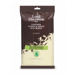 Lord Sheraton Leather Clean & Shine Eco Wipes - 24 Wipes