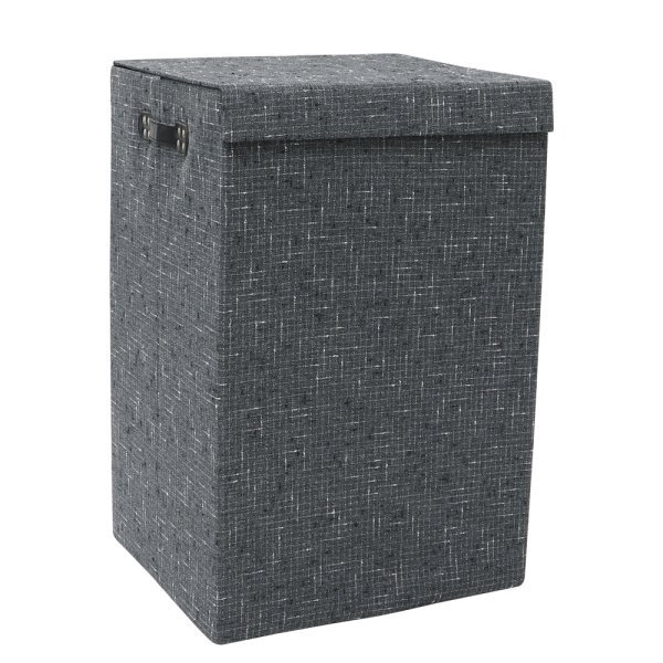 Shadow Fabric Foldable Laundry Hamper With Handles - Image 2