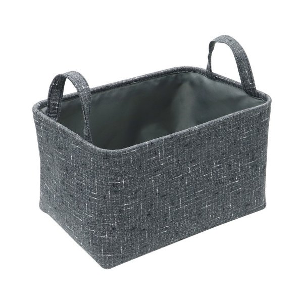 Shadow Rectangle Fabric Storage Baskets -Set of 3 with Handles - Image 4