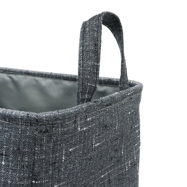 Shadow Rectangle Fabric Storage Baskets -Set of 3 with Handles - Image 5
