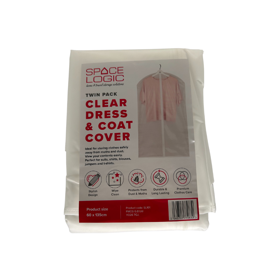 Space Logic Clear Dress & Coat Cover Twin Pack - Image 2