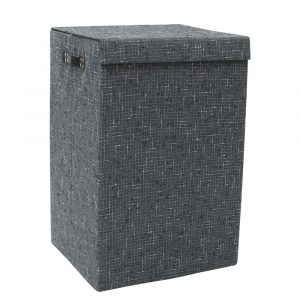 Shadow Fabric Foldable Laundry Hamper With Handles