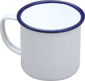 Falcon Enamelware Mugs White, Red, Blue & Green