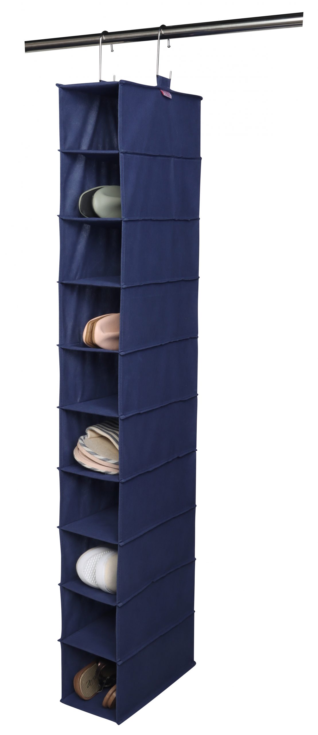 Space Logic 10-Pocket Hanging Organiser Navy