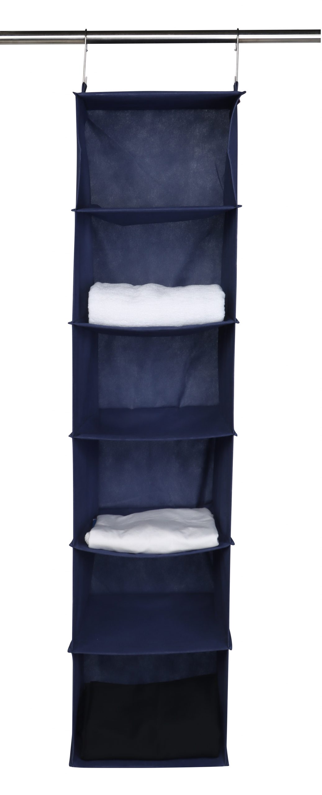 Space Logic 6-Shelf Hanging Organiser Navy - Image 2