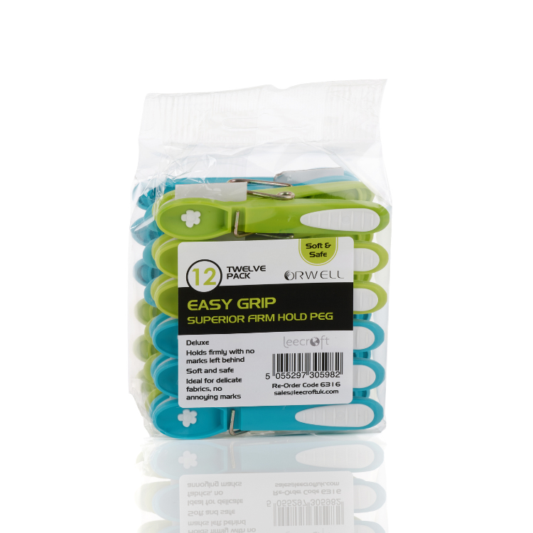 Superior Easy Grip Firm Hold Pegs 12 Pack