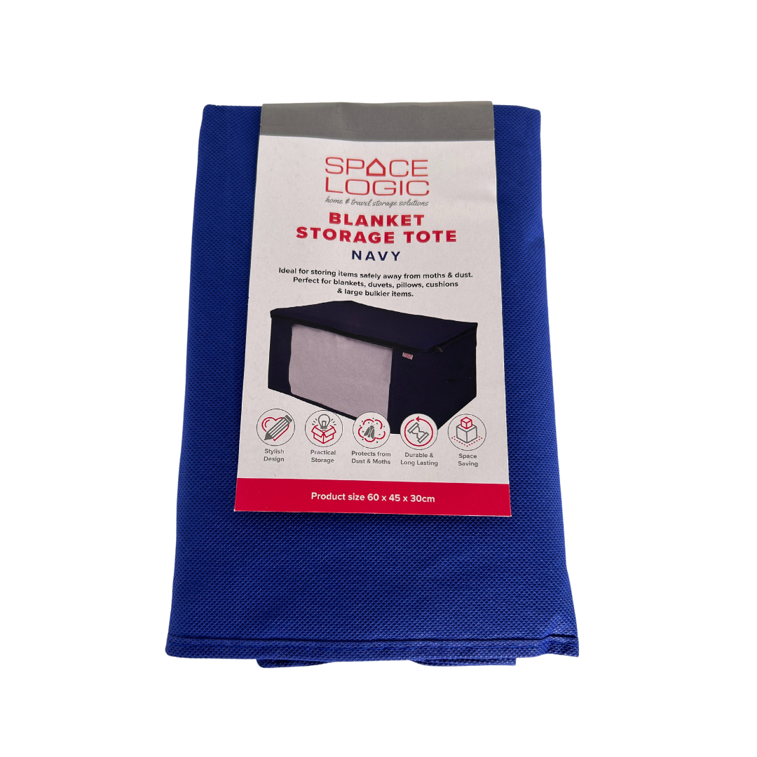 Space Logic Blanket Storage Tote Navy - Image 4