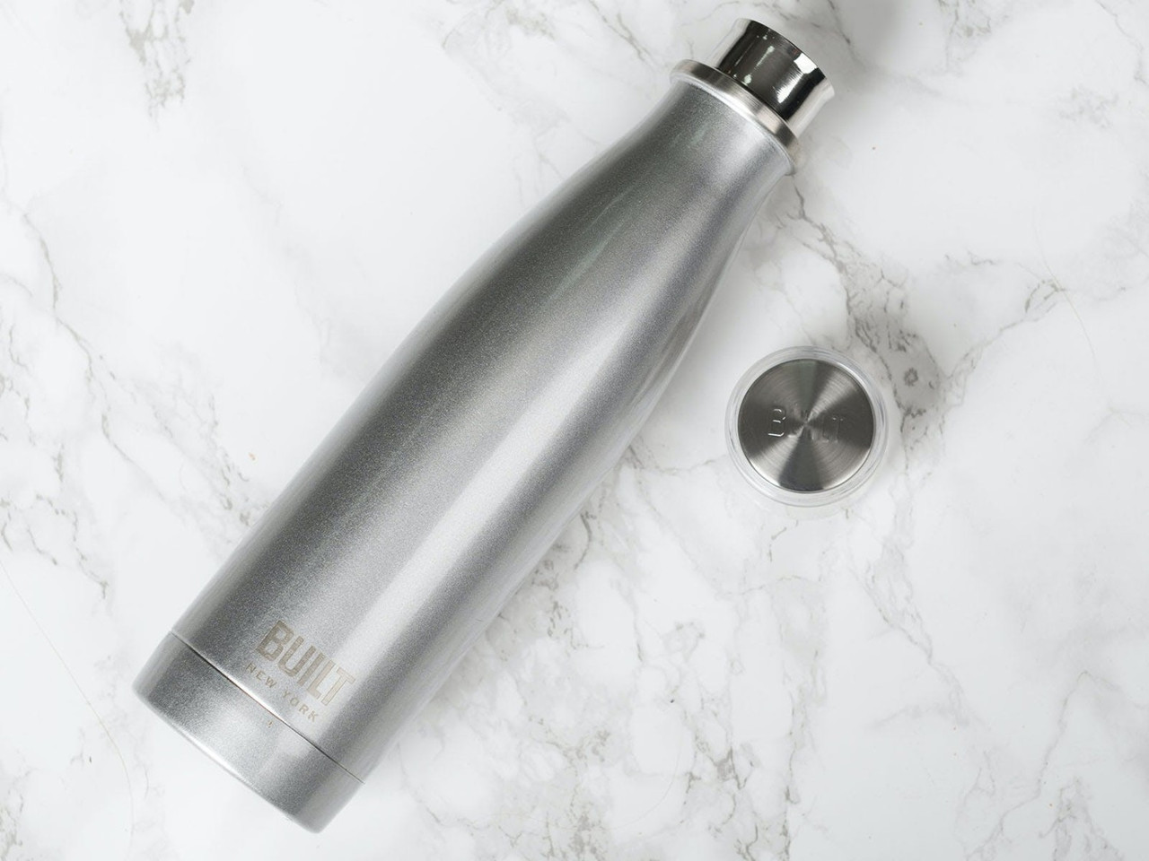 Built Double Walled Stainless Steel Water Bottle Silver 500ml - Image 4