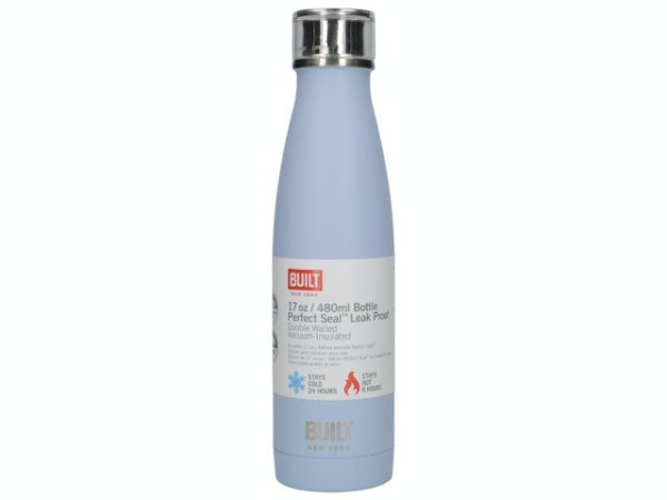 Built Double Walled Stainless Steel Water Bottle Artic Blue 500ml
