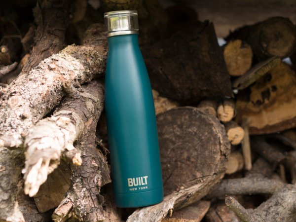 Built Double Walled Stainless Steel Water Bottle Teal 500ml - Image 4