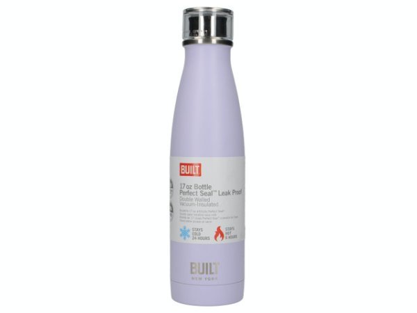 Built Double Walled Stainless Steel Water Bottle Lavender 500ml