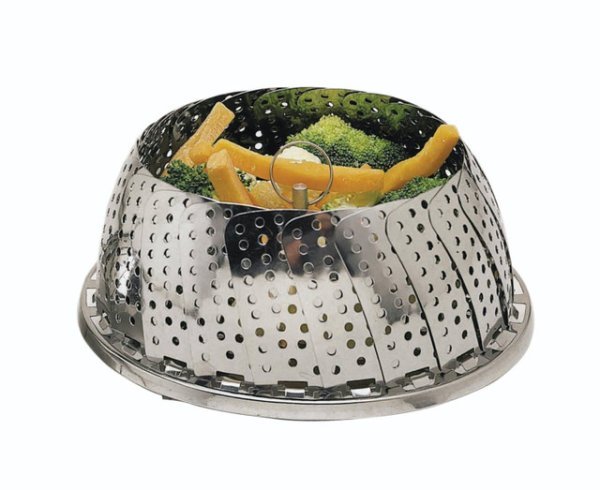 KitchenCraft Stainless Steel Collapsible Steaming Basket, 28cm - Image 2