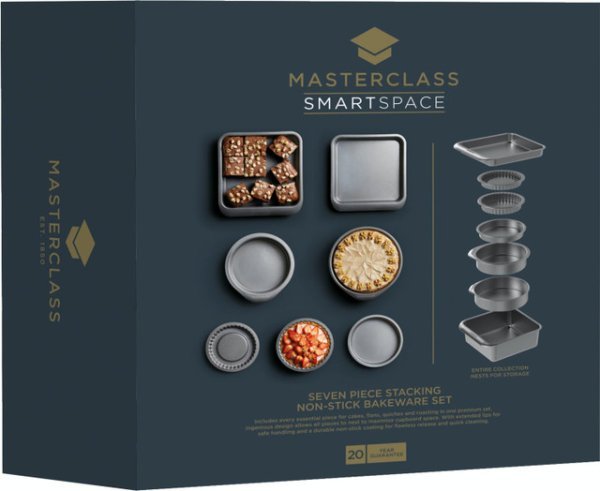 MasterClass Smart Space 7 Piece Non-Stick Bakeware Set