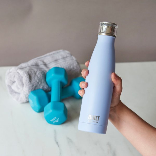 Built Double Walled Stainless Steel Water Bottle Artic Blue 500ml - Image 3