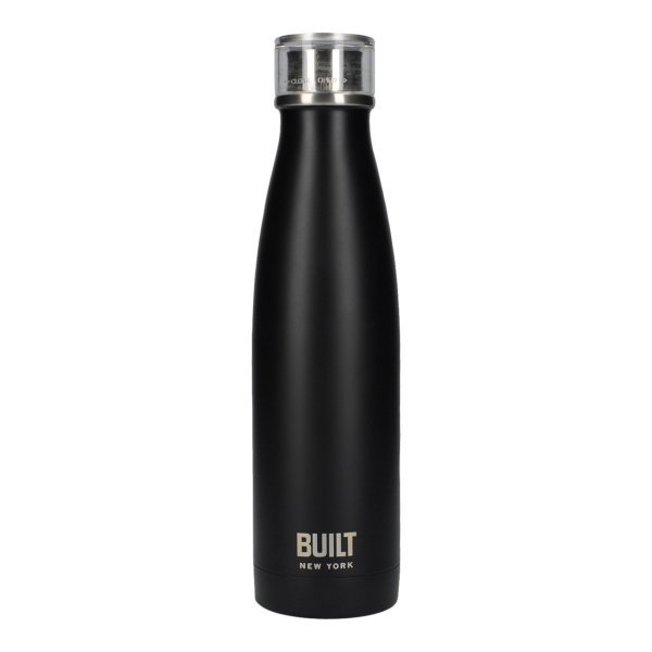 Built Double Walled Stainless Steel Water Bottle Black 500ml - Image 2