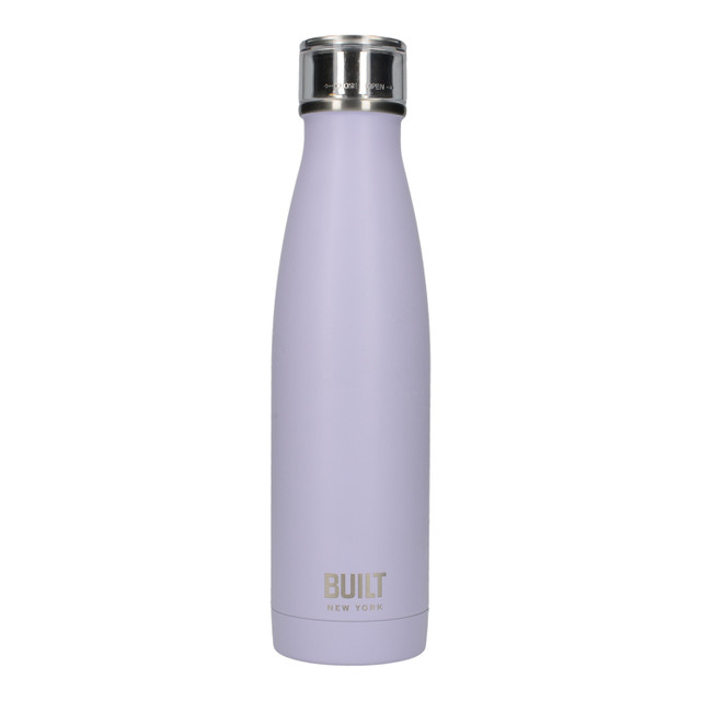 Built Double Walled Stainless Steel Water Bottle Lavender 500ml - Image 2