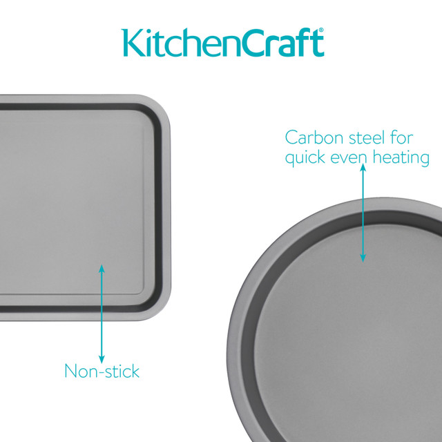 KitchenCraft 4-Piece Carbon Steel Non-Stick Bakeware Set - Image 9