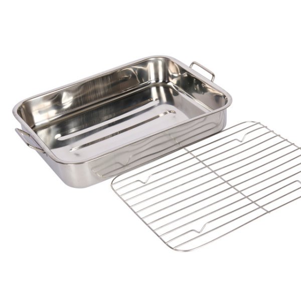 KitchenCraft Stainless Steel Roasting Pan, 38cm - Image 6