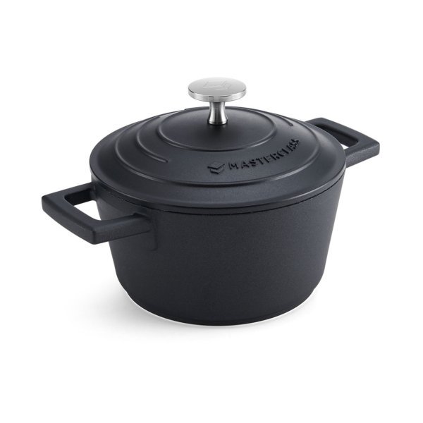 MasterClass Cast Aluminium Casserole Dish 1.4L Black