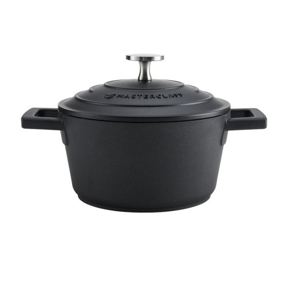MasterClass Cast Aluminium Casserole Dish 1.4L Black - Image 2