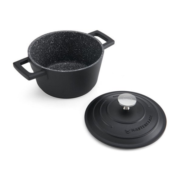 MasterClass Cast Aluminium Casserole Dish 1.4L Black - Image 3