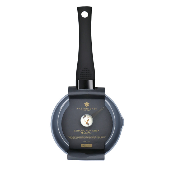 MasterClass Ceramic Non Stick Milk Pan 14cm - Image 2