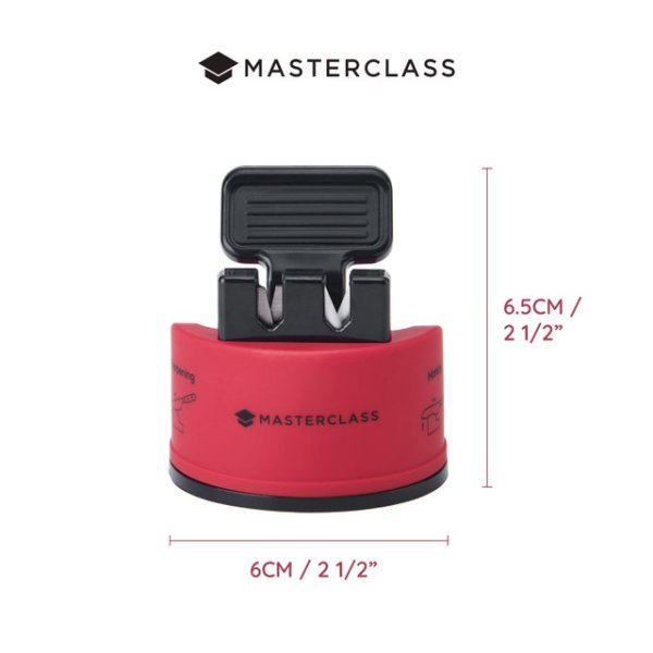 MasterClass Smart Sharp Dual Knife Sharpener Red - Image 4