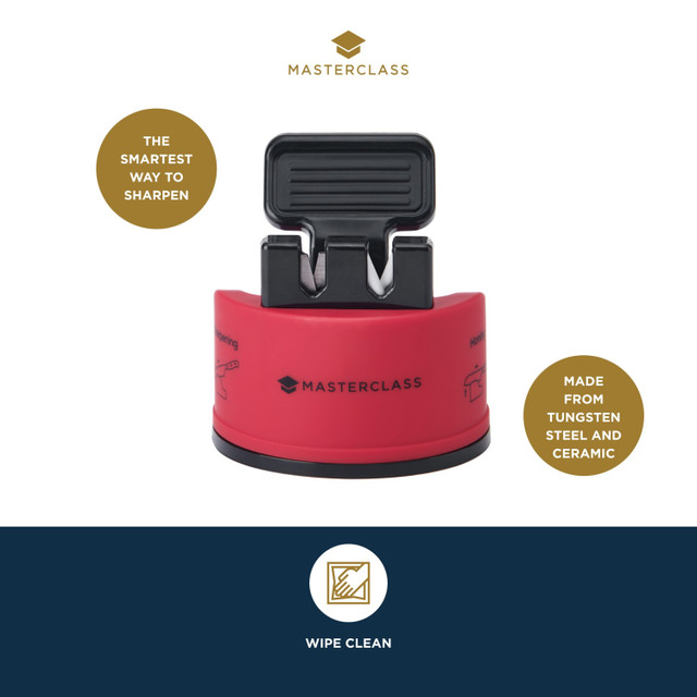 MasterClass Smart Sharp Dual Knife Sharpener Red - Image 8