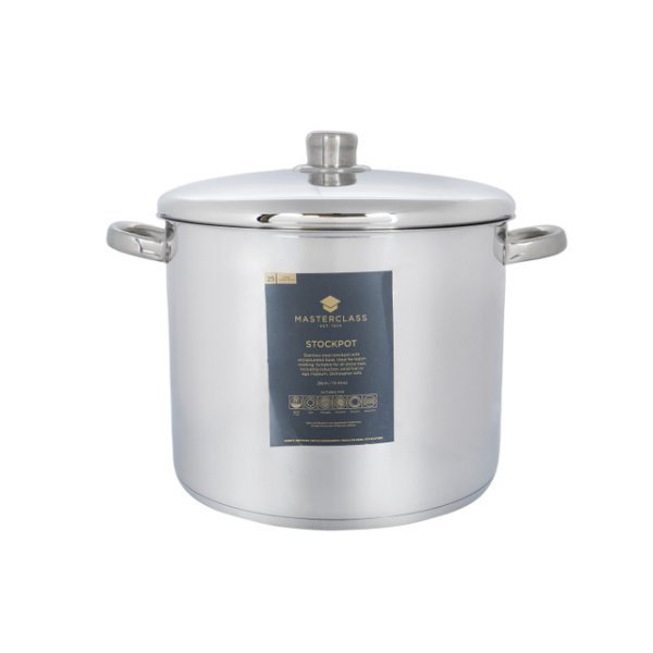 MasterClass Stainless Steel Stockpot 14L