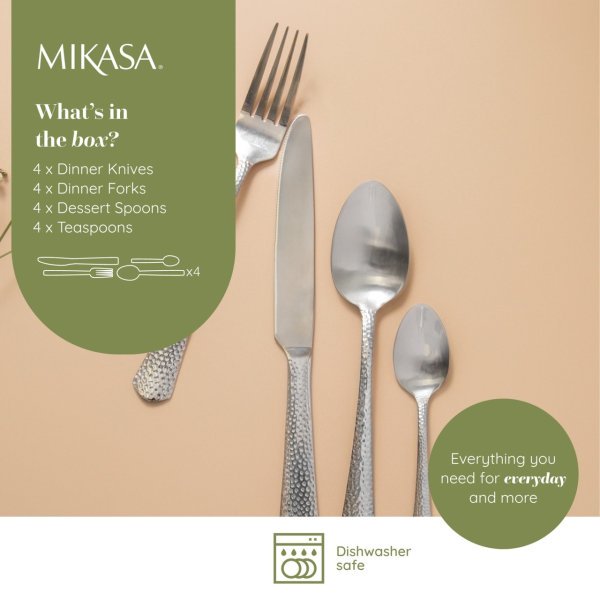 Mikasa Broadway Stainless Steel Cutlery Set 16 Piece - Image 9