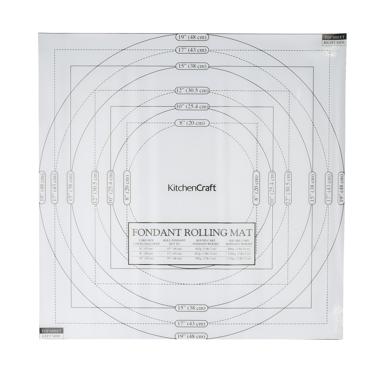 KitchenCraft Measure and Roll PVC Icing Mat