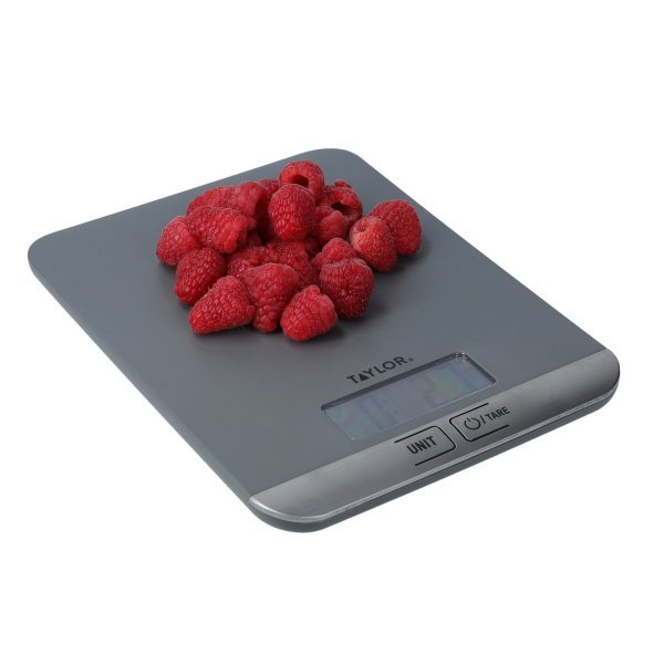 Taylor Digital Slim Kitchen Scale 5kg Grey - Image 2