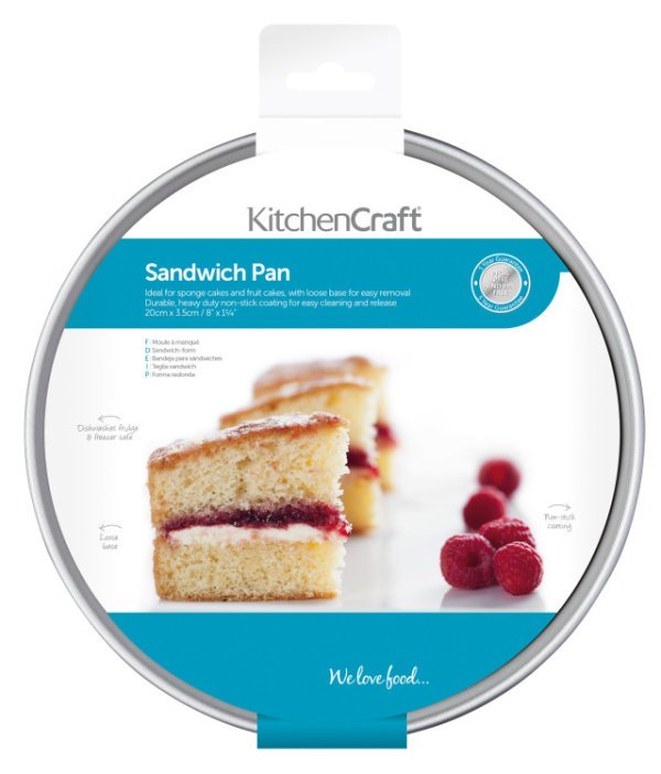 KitchenCraft Non-Stick Loose Base Sandwich Pan, 20cm