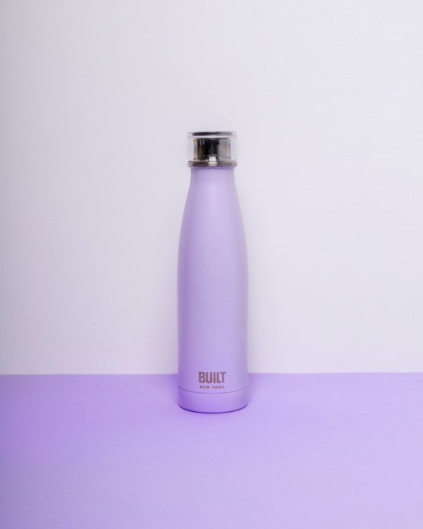 Built Double Walled Stainless Steel Water Bottle Lavender 500ml - Image 3