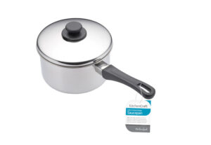 KitchenCraft Stainless Steel Extra Deep Saucepan, 12cm