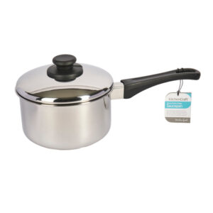KitchenCraft Stainless Steel Extra Deep Saucepan, 20cm