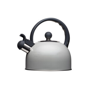Living Nostalgia French Grey Traditional Whistling Kettle 1.4 Litre