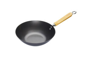 KitchenCraft Oriental Carbon Steel Non-Stick Wok 25cm