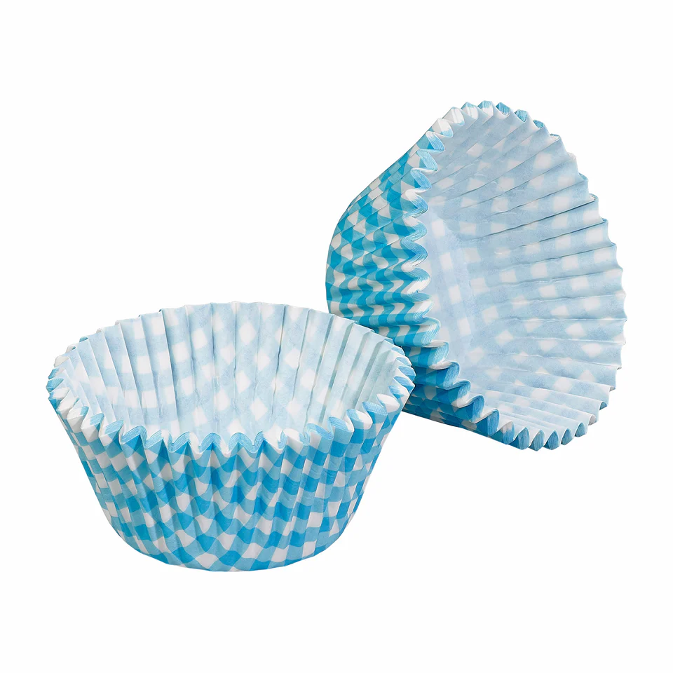 Tala 32 Blue Gingham Cupcake Cases - Image 2