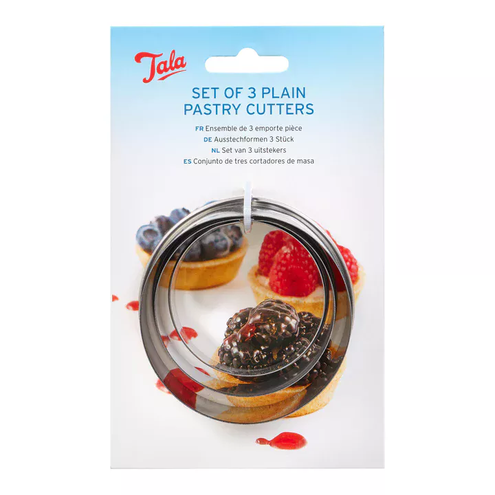 Tala Plain Pastry Cutters Set of 3