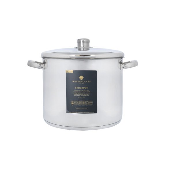MasterClass Stainless Steel Stockpot 11L