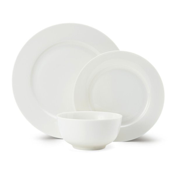 Mikasa Egret 12-Piece China Dinner Set, White - Image 2