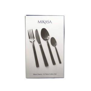 Mikasa Ciara Diseno 16 Piece Cutlery Set Black