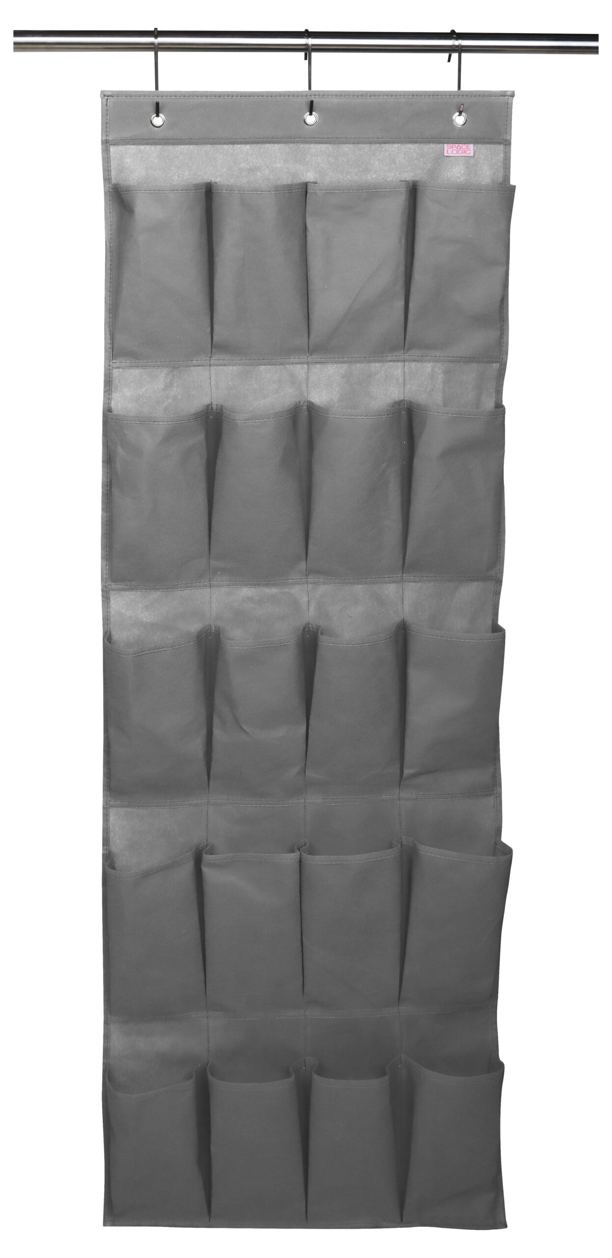 Space Logic 20 Pocket Over Door Organiser Urban Grey - Image 3