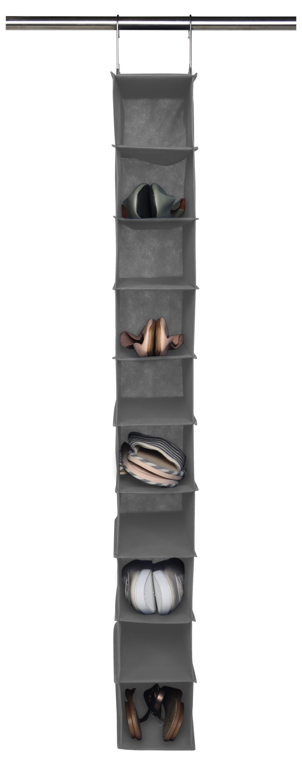Space Logic 10-Pocket Hanging Organiser  Urban Grey - Image 5