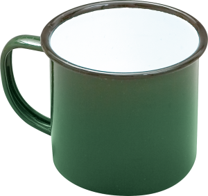 Falcon Enamelware Mugs White, Red, Blue & Green - Image 2