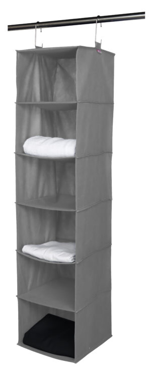 Space Logic 6-Shelf Hanging Organiser Urban Grey