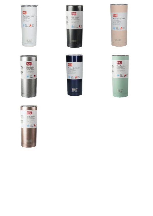 Built 590ml Double Walled Stainless Steel Travel Mug - Assorted Colours - Image 16