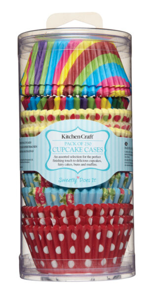 Kitchencraft 250 Assorted Cupcake Cases
